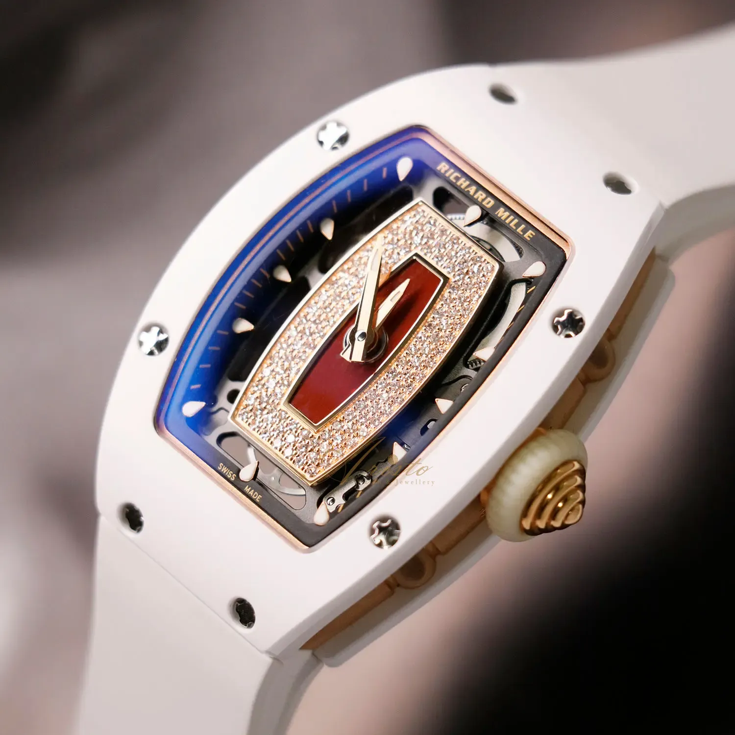 Richard Richard Mille RM07-01 ATZ White Ceramic Mother of Pearl RM07